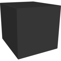 Charcoal Shape Cube Zonecoco